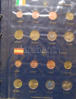 Az Európai Unió 12 alapító államát átölelő euró gyűjtemény 96db klf (1c-2€) érmével, erede...