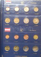 Az Európai Unió 12 alapító államát átölelő euró gyűjtemény 96db klf (1c-2€) érmével, erede...