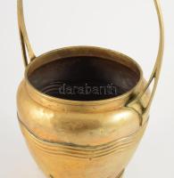 F&amp;R Fischer Wurttemberg Szecessziós bronz virágtartó, cca 1910, m: 33 cm