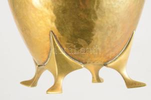 F&amp;R Fischer Wurttemberg Szecessziós bronz virágtartó, cca 1910, m: 33 cm