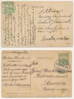 Selmecbánya, Schemnitz, Banská Stiavnica; - 2 db régi város képeslap / 2 pre-1945 town-view postcard...