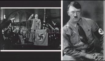 cca 1936 Adolf Hitler fényképei, 2 db modern nagyítás jelzés nélkül, 15x21 cm és 21x15 cm