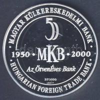 2000 "MKB-Széchenyi" Ag emlékérem T:PP Erdeti díszdobozban!