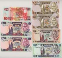 Zambia 1984-1992. 2Kw-50Kw (7db, 5xklf) T:UNC
Zambia 1984-1992. 2 Kwacha - 50 Kwacha (7pcs, 5xdiff)...