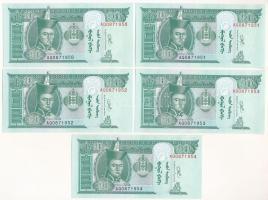 Mongólia 2020. 10T (5x) sorszámkövetők "AQ 0871950 - AQ 0871954" T:UNC
Mongolia 2020. 10 ...
