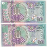 Suriname 2000. 10G (2x) sorszámkövetők "AP647266 - AP647267" T:AU hullámos papír
Suriname...