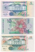 Suriname 1996-2000. 5G-25G (3xklf) T:UNC
Suriname 1996-2000. 5 Gulden - 25 Gulden (3xdiff) C:UNC