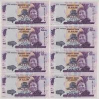 Malawi 2017. 20K (8x) sorszámkövető "BM1990934 - BM1990940" T:UNC
Malawi 2017. 20 Kwacha ...
