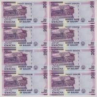 Malawi 2017. 20K (8x) sorszámkövető "BM1990934 - BM1990940" T:UNC
Malawi 2017. 20 Kwacha ...