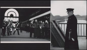 cca 1938 Horthy Miklós (1868-1957) politikus, kormányzó, korabeli hírfotók, 2 db modern nagyítás, je...