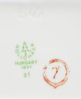 Hollóházi cseresznyevirág mintás bonbonniere. Kézzel festett, jelzett, hibátlan 9x7 cm