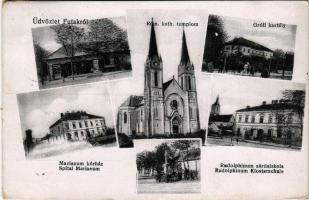 1918 Futak, Futtak, Futog; Római katolikus templom, grófi kastély, Marianum kórház, Rudolphinum zárd...