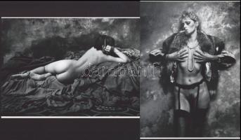 cca 1981 Saudek, Jan cseh fotóművész felvételei, 2 db modern nagyítás, jelzés nélkül, 15x21 cm és 21...