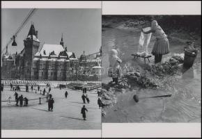 Szöllősy Kálmán (1887-1976) budapesti fényképész és fotóművész felvételei (Mosás a patakban (1937); ...
