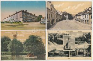 47 db RÉGI magyar történelmi, külföldi és motívum képeslap vegyesen, közte néhány 1950-es évek Ameri...