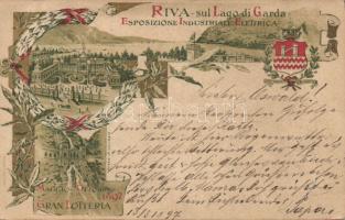 1897 Riva by the Garda Lake Industrial Expo litho (EB)