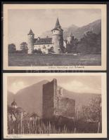 5 db régi svájci városképes lap az 1920-as és 1930-as évekből + 1 db leporello