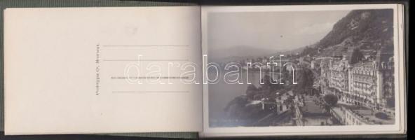 5 db régi svájci városképes lap az 1920-as és 1930-as évekből + 1 db leporello