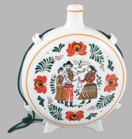 Hollóházi butykos, jelzett, hibátlan, m: 20,5 cm