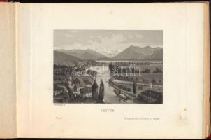cca 1860 La Suisse pittoresque chez H. Appenzeller, Editeur Zürich, acélmetszetű képekkel illusztrál...
