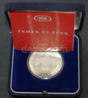2005 "MKB-55 éves" emlékérem dísztokban Ag T:PP 31g