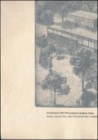 Maurer Dóra (1937-2026): 12 tantermes UNIVAZ-szerkezetű általános iskola. Rézkarc, papír, jelzett. A...