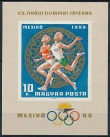 1968 Olimpia (V.) - Mexikó vágott blokk