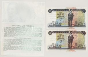 Nagy-Britannia 1989. "International Bank Society" tesztbankjegy (2xklf) + Hollandia 1988. ...