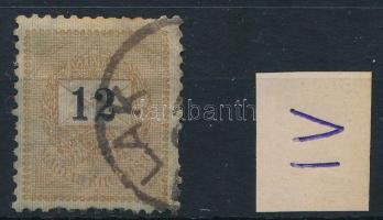 1899 12kr "b" számvízjelállással (70.000) (saroktörés / corner fold)