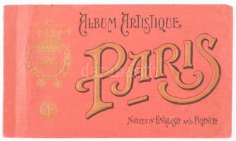 ca 1910 Paris Album Artistique. Városi látképeket tartalmazó füzet 20x12 cm