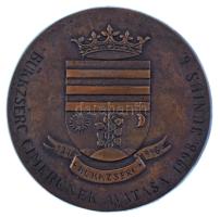 1998. "Bükkzsérc címerének avatása 1998. június 6." egyoldalas, öntött bronz emlékplakett,...