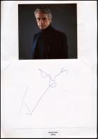 Jeremy Irons (1948-) angol színész aláírása papírlapon / Signature of Jeremy Irons (1948-) English a...