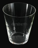 Régebbi kristály díszelem / szárazvirág kaspó, jelzés nélkül, hibátlan, d: 20 cm, m: 22 cm