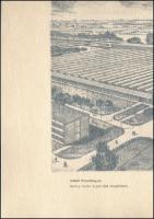 Gebhardt Béla (1901-1990): Alföldi Porcellángyár. Rézkarc, papír, jelzett, hártyapapíron feliratozot...