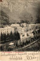1905 Herkulesfürdő, Baile Herculane; látkép, szálloda / view, hotel (EK)