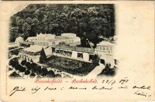 1898 Herkulesfürdő, Baile Herculane; Kurhaus Rudolfshof / Gyógyterem, Rezső udvar / general view, sp...