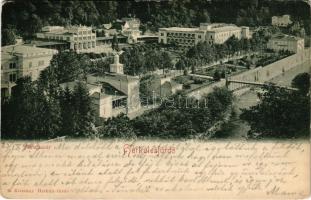 1903 Herkulesfürdő, Baile Herculane; Mittelpunkt. R. Krizsány kiadása / a fürdő központja / spa (EK)