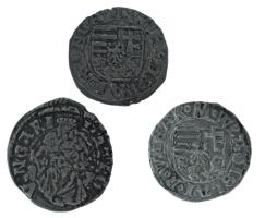 1498-1503. Denár Ag "II. Ulászló" (3x) (0,55g / 0,74g / 0,54g) T:XF-VF
Hungary 1498-1503....
