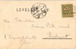 1904 Herkulesfürdő, Baile Herculane; látkép, szálloda. Hutterer G. / view, hotel (fl)