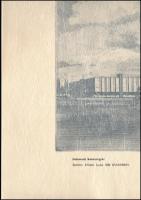 Salétros János (1935-): Debreceni Konzervgyár. Rézkarc, papír, jelzett, hártyapapíron feliratozott, ...
