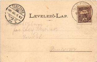 1901 Iglófüred, Bad Zipser Neudorf, Spisská Nová Ves Kupele, Novovesské Kúpele; Hungária szálloda, N...
