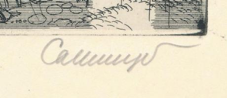 Callmeyer Ferenc (1928-2020): Székesfehérvári alumínium-hengermű. Rézkarc, papír, jelzett, hártyapap...