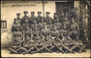 1918 "A szakaszom fogoly zsákmánya az 1918. jún. 15-ikei asiagói (Kaberlaba) harczokban", ...