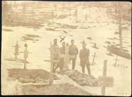 cca 1916-1918 Osztrák-magyar katonai temető a Monte Zebio hegyen (amely az osztrák-magyar csapatok o...