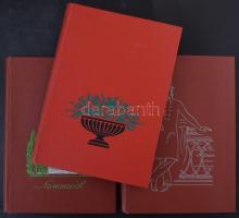3 db régi üres képeslapberakó együtt / 3 empty vintage postcard albums