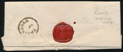 1854 3kr levélen "NEUTRA" - "PRESSBURG"