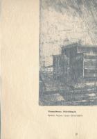 Konfár Gyula (1923-2008): Tiszapalkonya, Polietiléngyár. Rézkarc, papír, jelzett, hártyapapíron feli...
