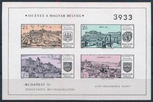 1971 Budapest '71 (III.) vágott blokk