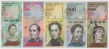 Venezuela 2016-2018. 2B - 100.000B (5xklf) T:UNC-AU
Venezuela 2016-2018. 2 Bolívares - 100.000 Bolí...