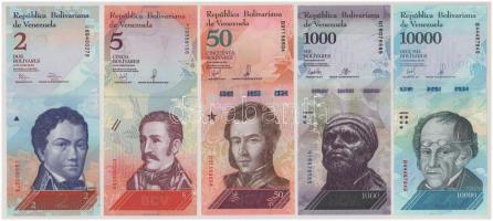 Venezuela 2012-2018. 2B - 10.000B (5xklf) T:UNC-AU
Venezuela 2012-2018. 2 Bolívares - 10.000 Bolíva...
